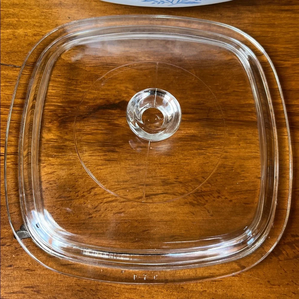 Corningware Casserole Dish P-1-B & Glass Lid 1 Qt Blue Cornflower